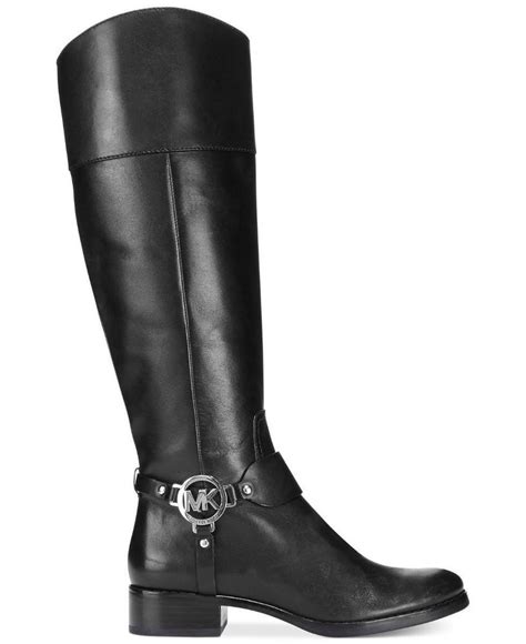 michael kors fulton harness stiefel schwarz|Fulton Leather Riding Boot .